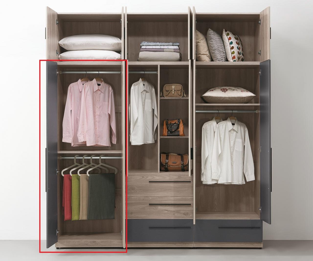 華沙2.5尺雙吊衣櫥